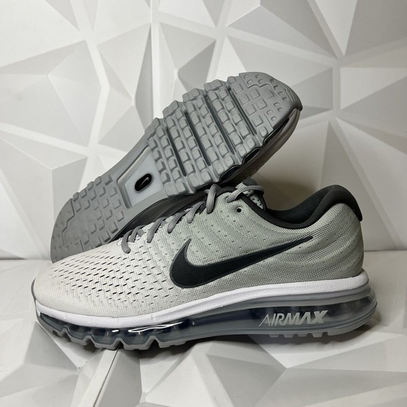 Nike Air Max 2017 Wolf Grey Reflective 849559-101 Men's Shoes Size 10.5 11.5 - Picture 1 of 9
